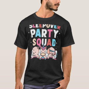 Sleepover Party Squad Cute Overnight Team T-Shirt