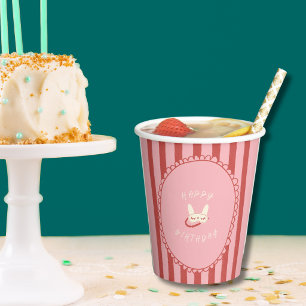 sleepover slumber birthday party girl teen vintage paper cups