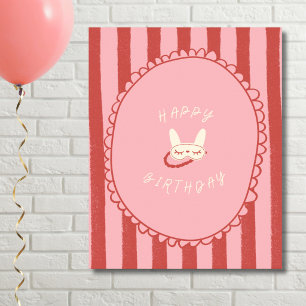 sleepover slumber birthday party girl teen vintage poster