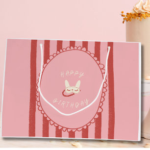 sleepover slumber party birthday girl teen vintage large gift bag