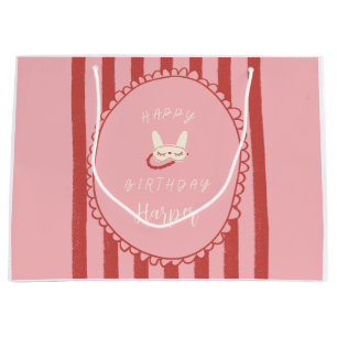 sleepover slumber party birthday girl teen vintage large gift bag
