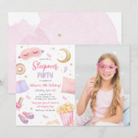 Sleepover Slumber Party Girl Spa Pink Birthday