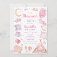 Sleepover Spa Party Slumber Pamper Birthday