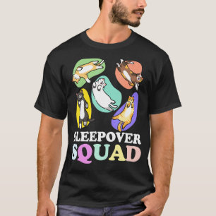Sleepover Squad For A Slumber Party Pajama Cats Sl T-Shirt