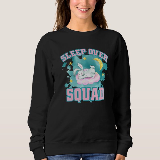 Sleepover Squad Pajama Top Cute Bunny (Front)