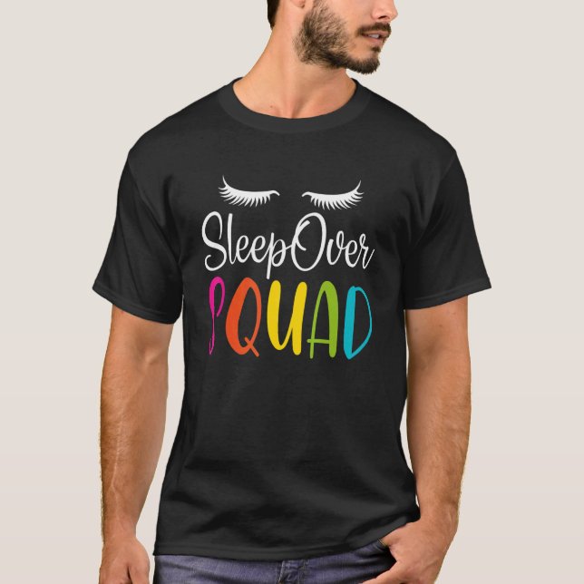 Sleepover Squad Slumber Party Cute Pajama Party Sl T-Shirt (Front)