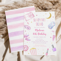 Sleepover Squad Slumber Party Pink Tween Birthday
