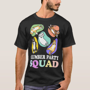 Sleepover Squad Slumber Party Squad Pajama Cats Sl T-Shirt