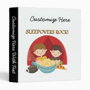 Sleepovers Rock Binder