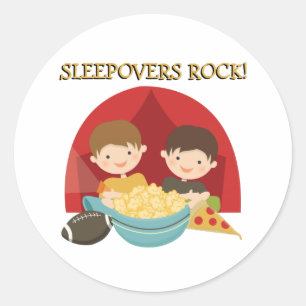 Sleepovers Rock Classic Round Sticker