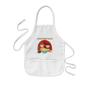 Sleepovers Rock Kids Apron