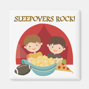 Sleepovers Rock Magnet