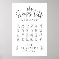 Sleeps 'till Christmas modern minimalist farmhouse