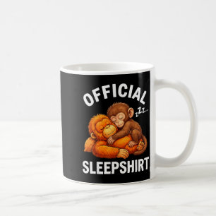 Sleepshirt Animal Cute Punch Monkey Plush Hugging Coffee Mug