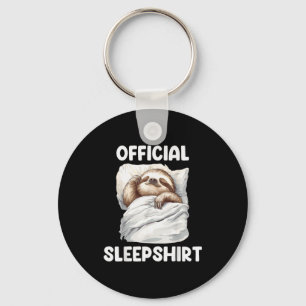 Sleepshirt Cute Sleeng Sloth Animal Lovers Pajama Keychain