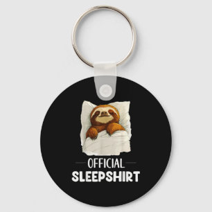 Sleepshirt Cute Sleeng Sloth Animal Lovers Pajama Keychain