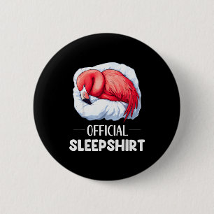 Sleepshirt Sleeng Flamingo Animal Lovers Pajama 2 Inch Round Button