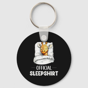 Sleepshirt Sleeng Giraffe Animal Lovers Pajama  Keychain