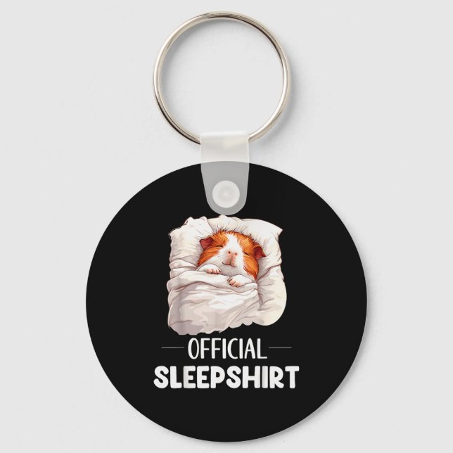 Sleepshirt Sleeng Guinea G Animal Lovers Pajama  Keychain (Front)