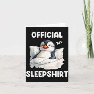 Sleepshirt Sleeng Penguin Animal Lovers Pajama  Card