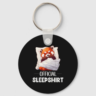 Sleepshirt Sleeng Red Panda Animal Lovers Pajama Keychain