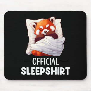 Sleepshirt Sleeng Red Panda Animal Lovers Pajama Mouse Pad