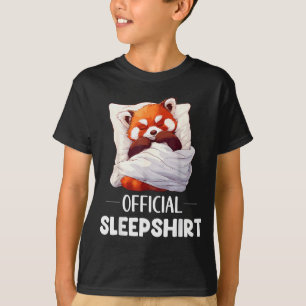 Sleepshirt Sleeng Red Panda Animal Lovers Pajama  T-Shirt