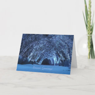 "Sleepwalker Wood (Blue Card)" Christmas Card