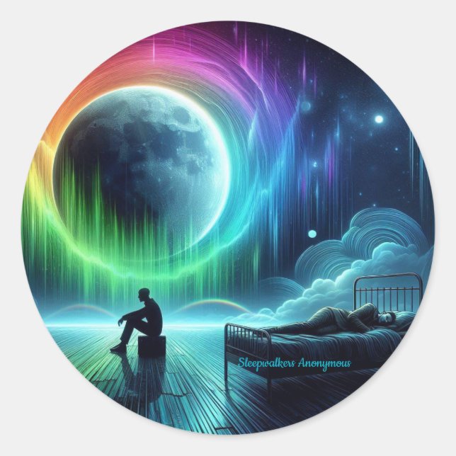 Sleepwalkers Anonymous Round Sticker (Front)
