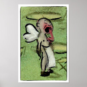Sleepy Angel Poster