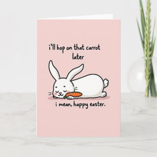 Sleepy Animal Easter Card