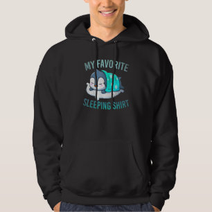 Sleepy Animal My Favourite Sleeping Penguin Sleepi Hoodie