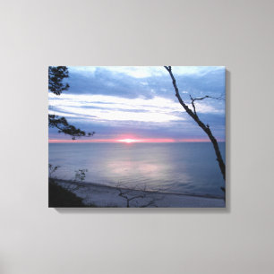 Sleepy Beach sunset Canvas Print