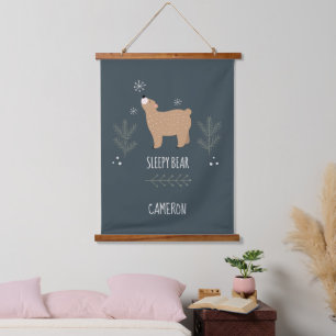 Sleepy Bear Hanging Tapestry