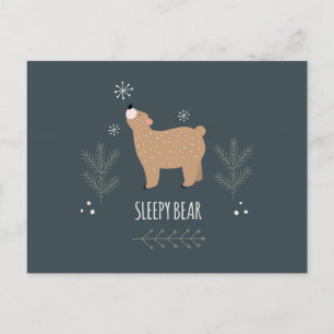 Sleepy Bear Postcard