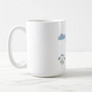Sleepy Bear with Dreamy Clouds Coffee Mug
