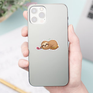 Sleepy Birthday Squad Sloth with Party Horn