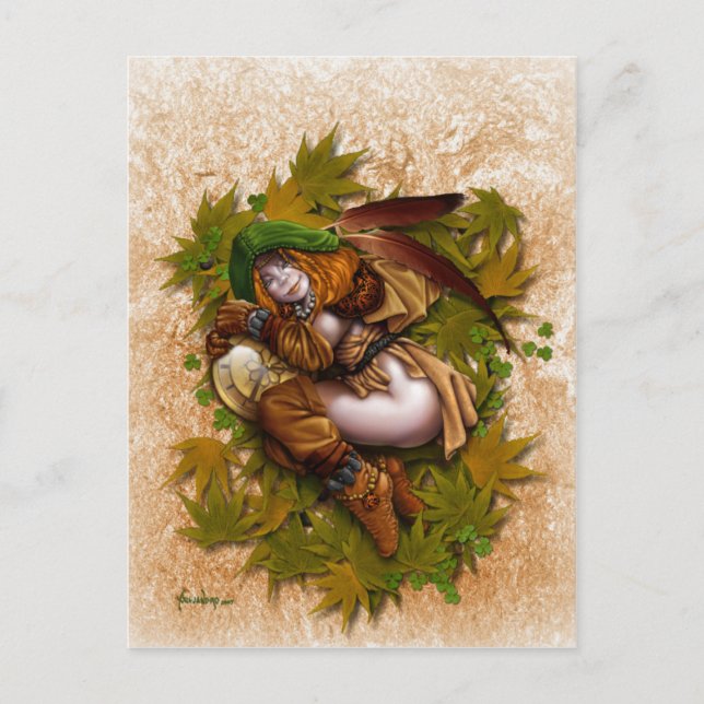 Sleepy Brownie postcard (Front)
