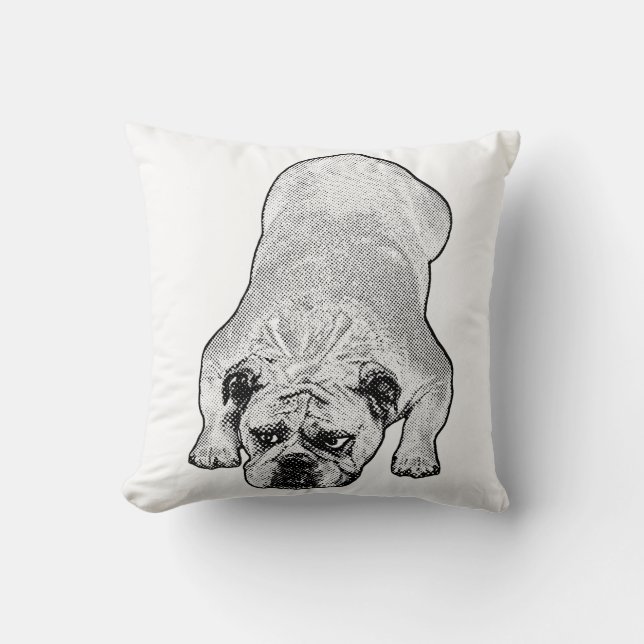 Sleepy Bulldog Relax Pillow (Front)