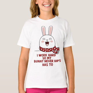 Sleepy Bunny T-Shirt – Cozy Minimalist Rabbit Desi
