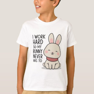 Sleepy Bunny T-Shirt – Cozy Minimalist Rabbit Desi