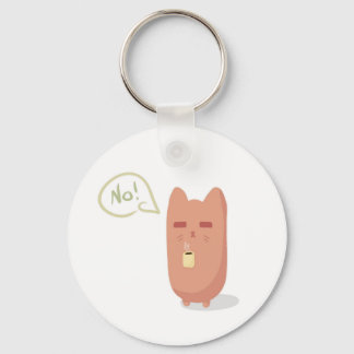 Sleepy cat keychain