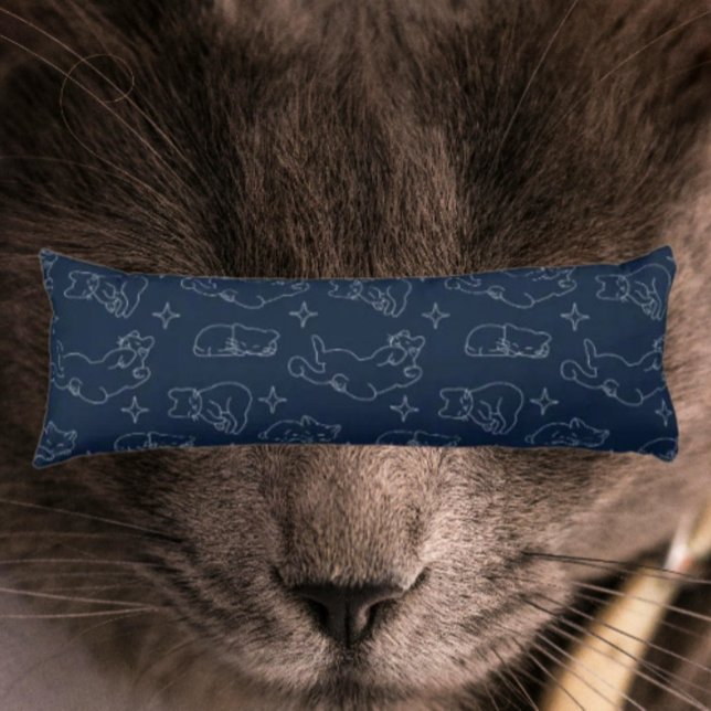 Sleepy Cat Lover Body Pillow – Cozy Cat Pattern (Creator Uploaded)