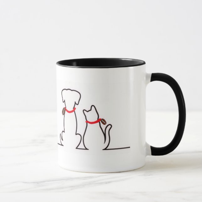 Sleepy Cat Needs Coffee Meme Mug (Right)