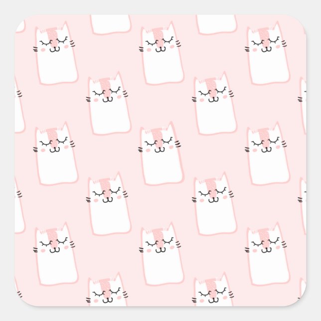 sleepy cats stickers (Front)