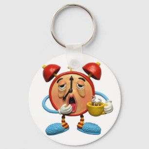 Sleepy Clock Keychain