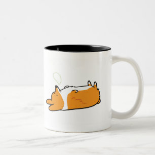 Sleepy Corgi Mug   Sleeping & Morning Corgi