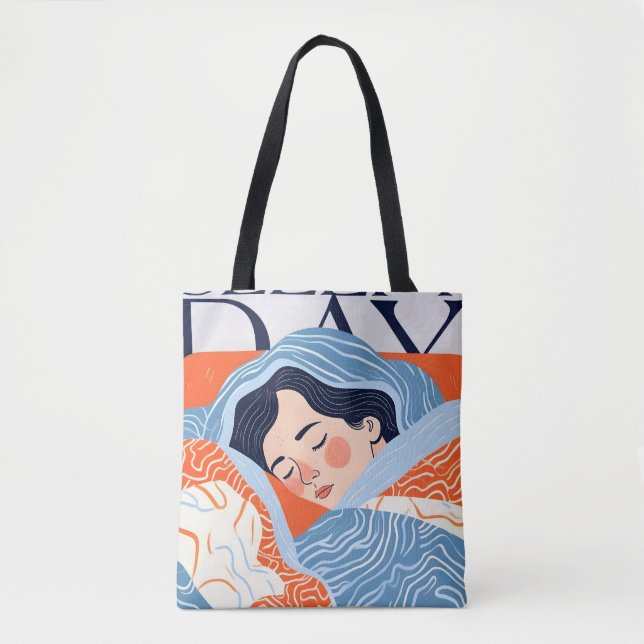 Sleepy Day Tote Bag (Front)