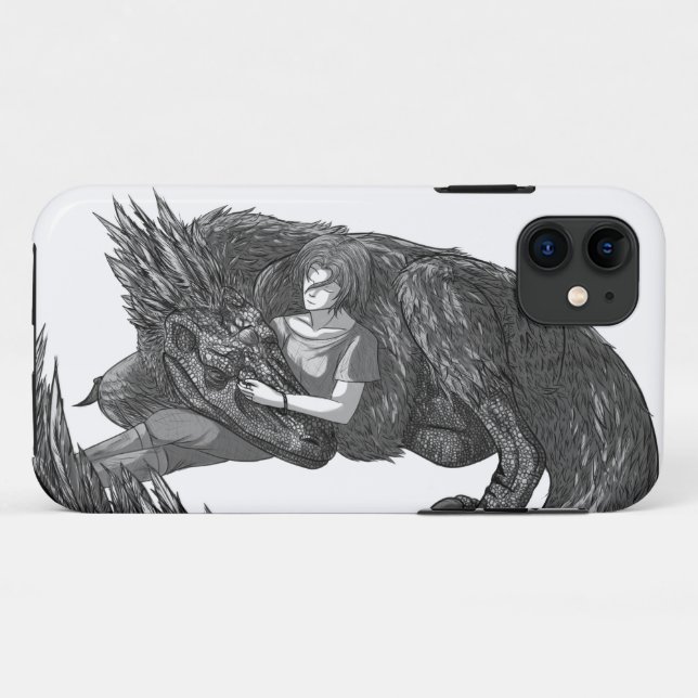 Sleepy Dinosaur Case-Mate iPhone Case (Back (Horizontal))