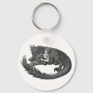 Sleepy Dinosaur Keychain